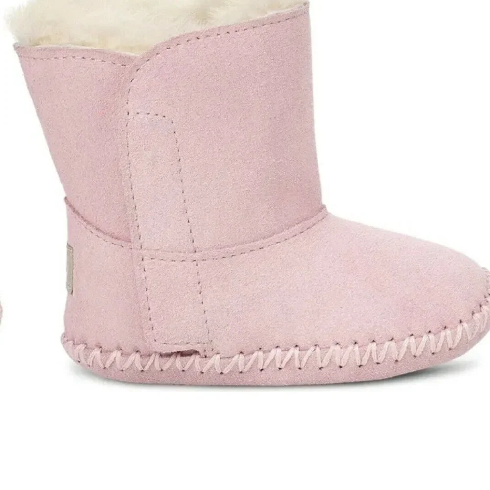 NIB‎ UGG INFANT SUEDE SHEARLING BOOTIES PINK